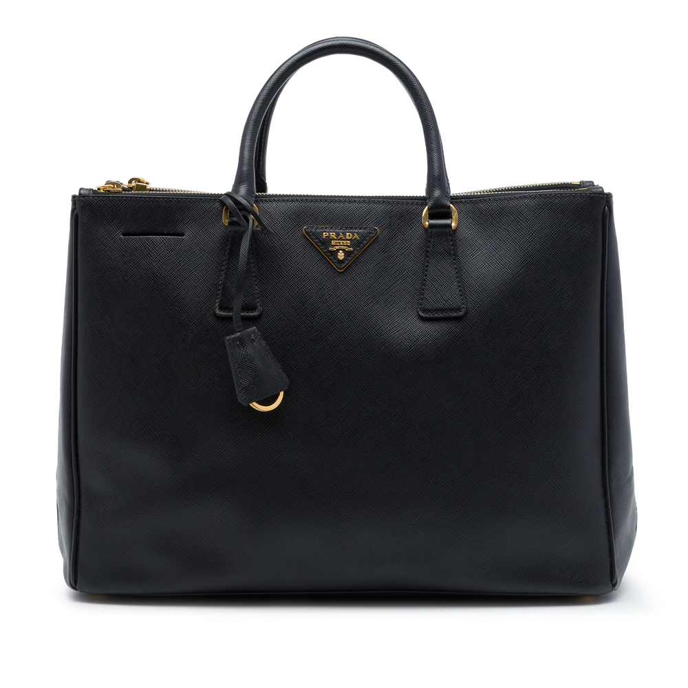 Pre-Loved Prada Large Saffiano Lux Galleria Double Zip Satchel